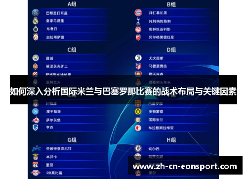 如何深入分析国际米兰与巴塞罗那比赛的战术布局与关键因素