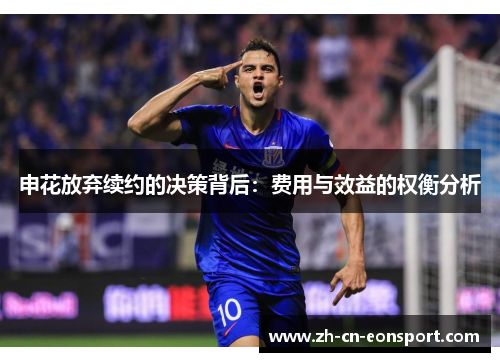 申花放弃续约的决策背后：费用与效益的权衡分析
